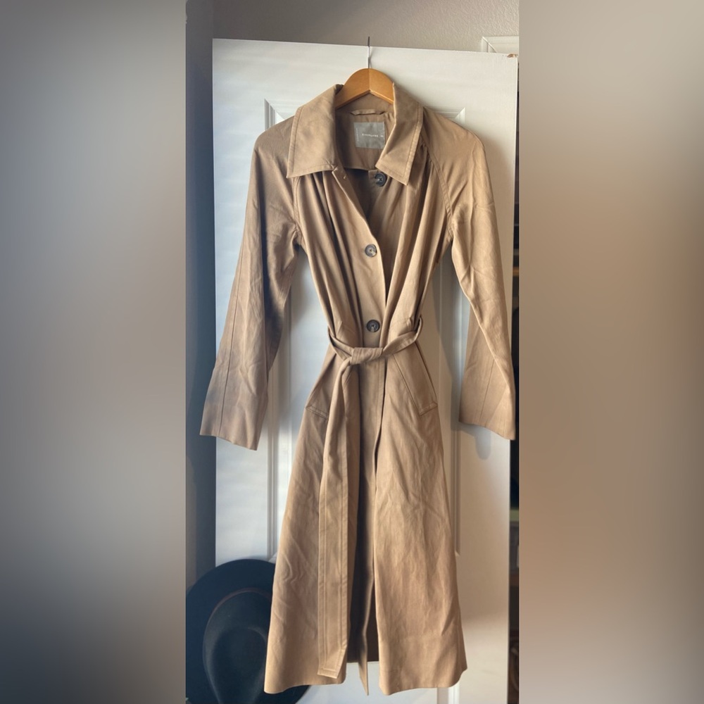 Everlane long trench coat, XXS.